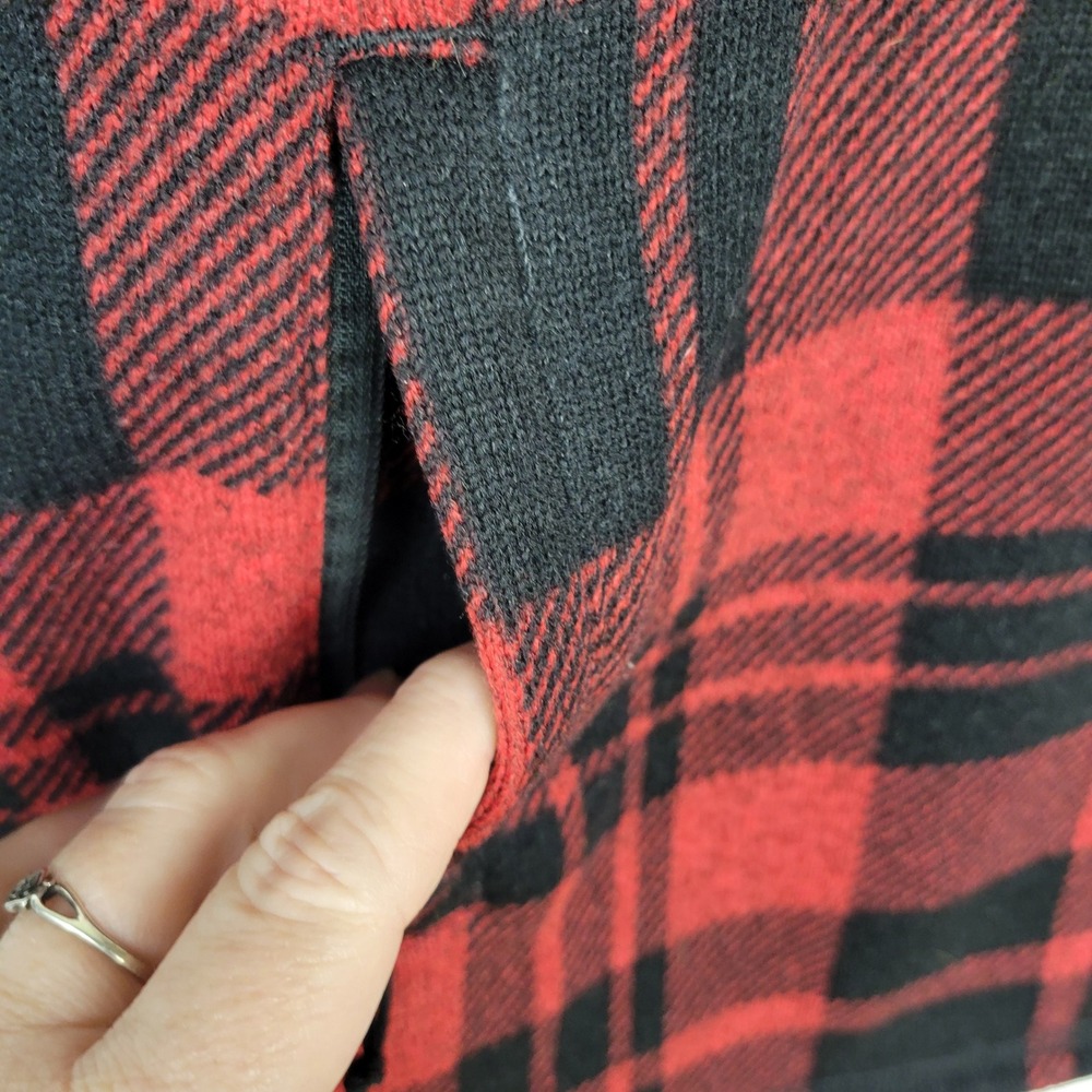 The North Face Crescent Pullover Hoodie Women's M Plaid Fleece Gorpcore Hiking - Picture 7 of 11